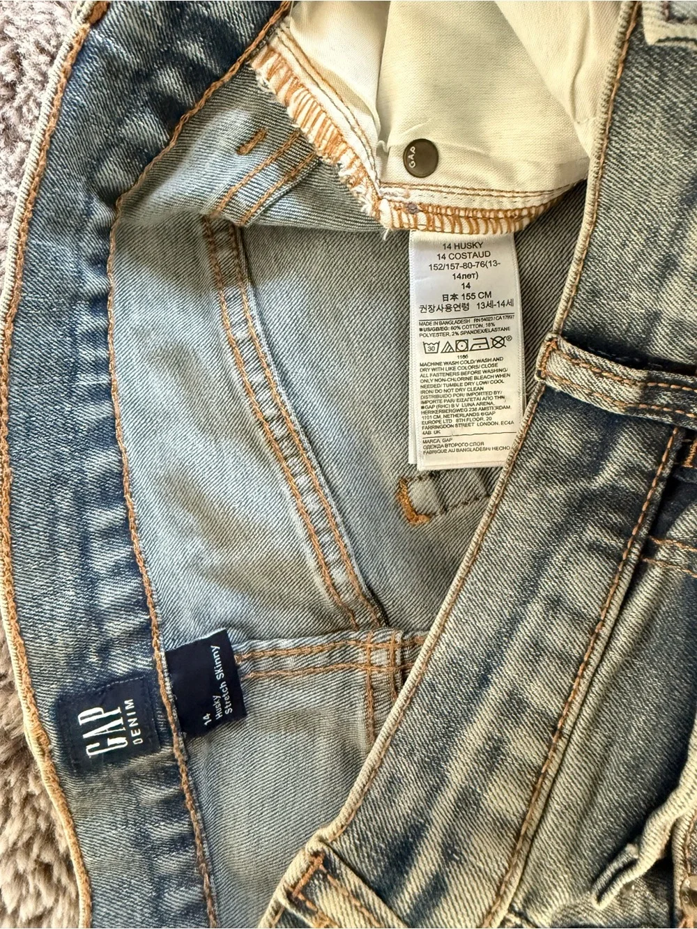 GAP Light Blue Faded Slim Jeans